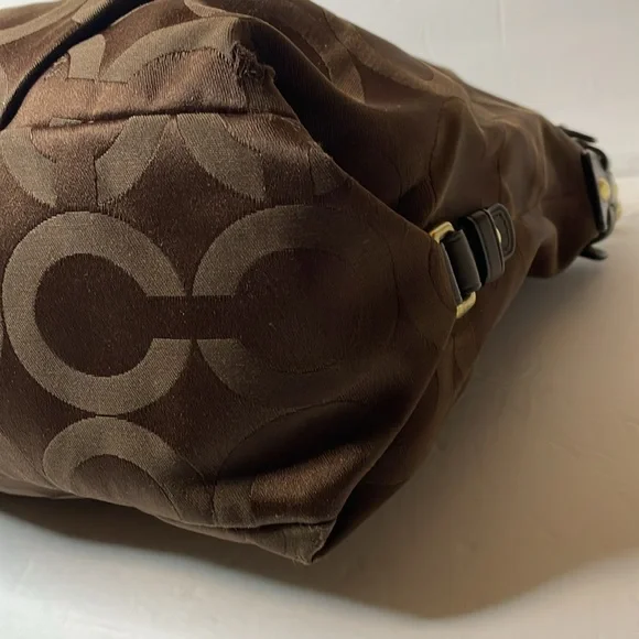 Coach brown monogram large bag - Picture 5 of 11